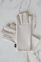 MY SHIELD QUARTZ CREME UPF 50+ handschoenen met open-tip design