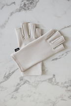 MY SHIELD QUARTZ CREME UPF 50+ handschoenen met open-tip design